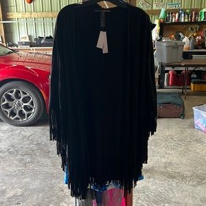 Super soft shawl with fringe